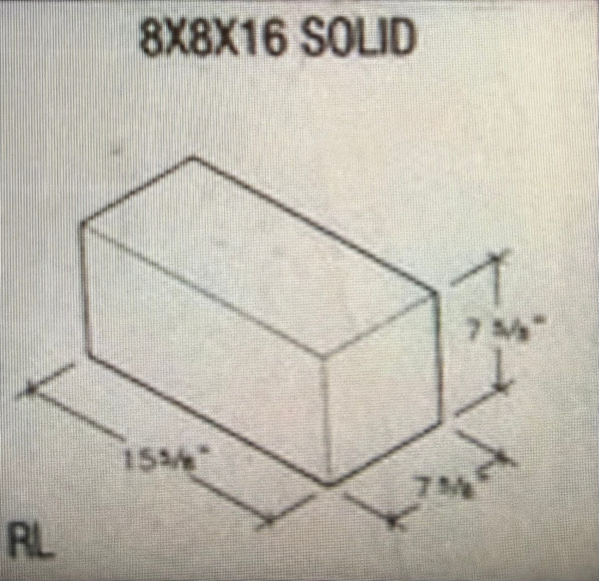 MW Block Solid 8x8x16