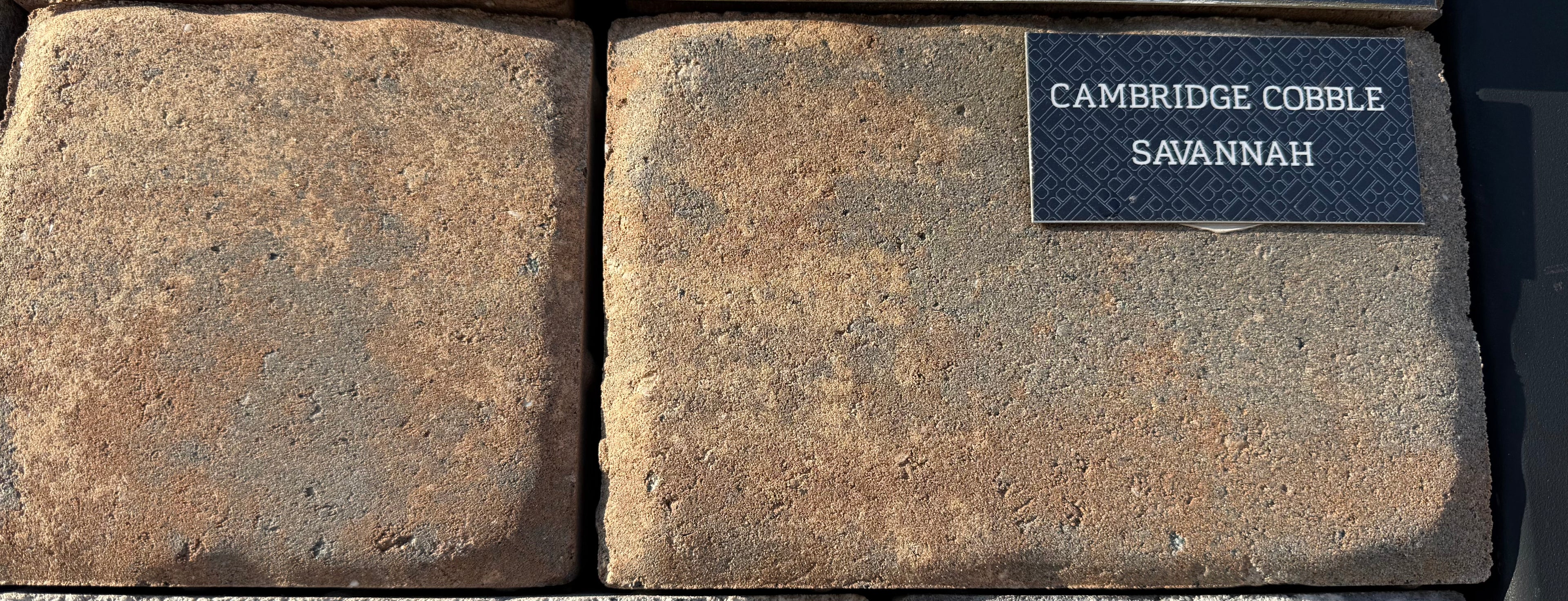 Belgard paver Cambridge Cobble 2pc Savannah  112.5 sqft/12 ly pallet