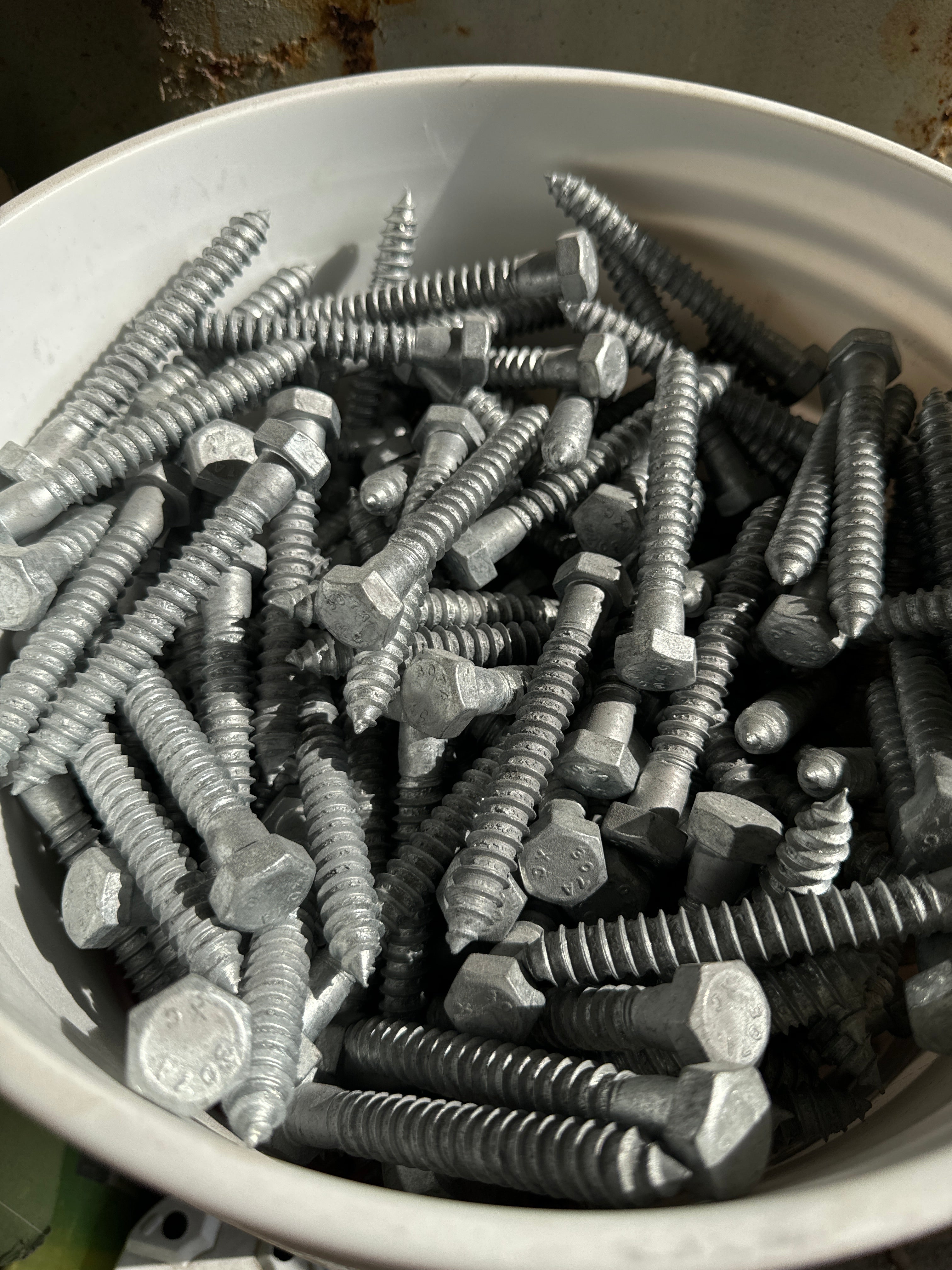 Steel Angle Iron Lag Bolts 1/2"x3"