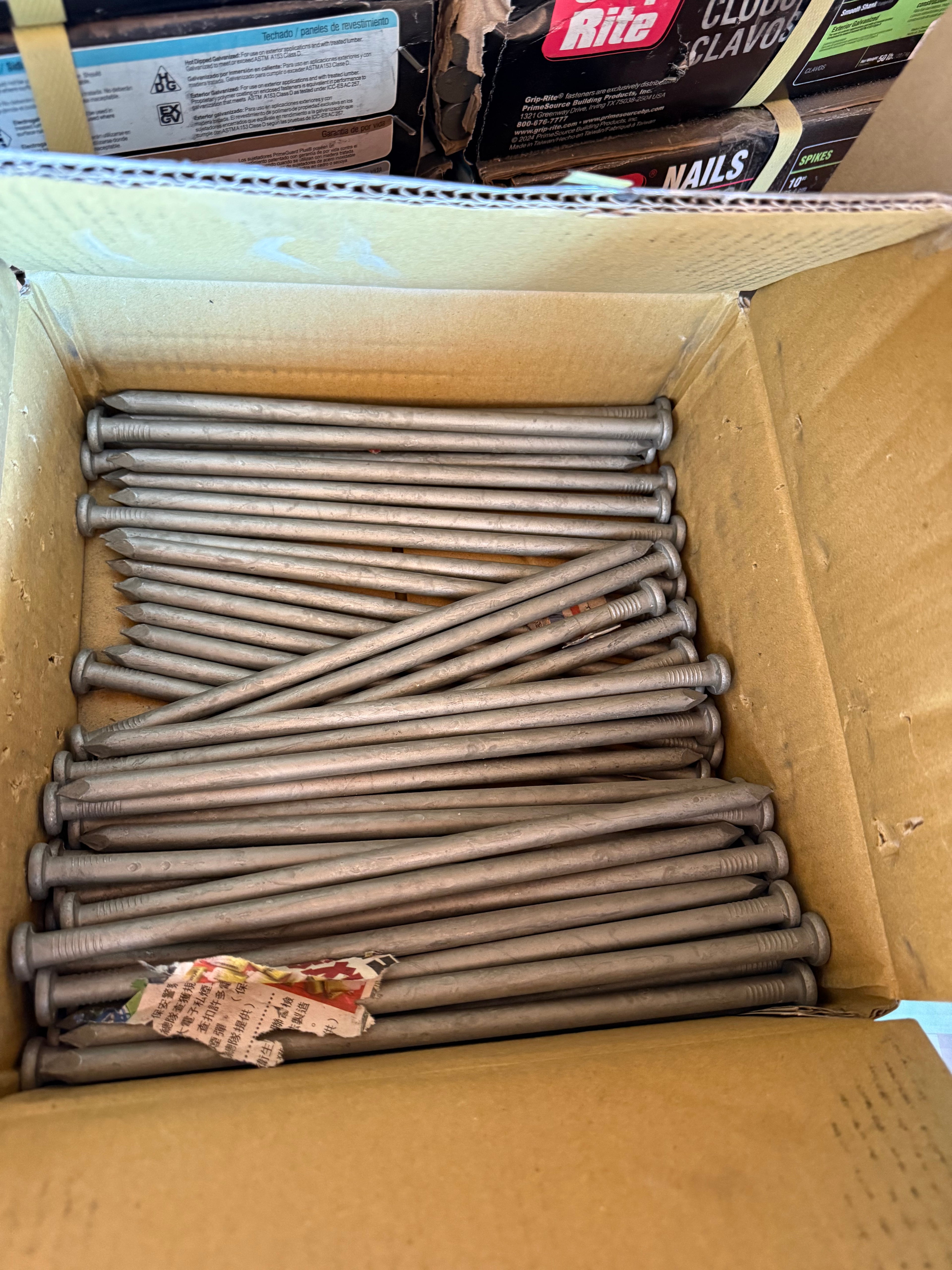 Paver Steel Spike 3/8x10 For Edging (150 p/box)
